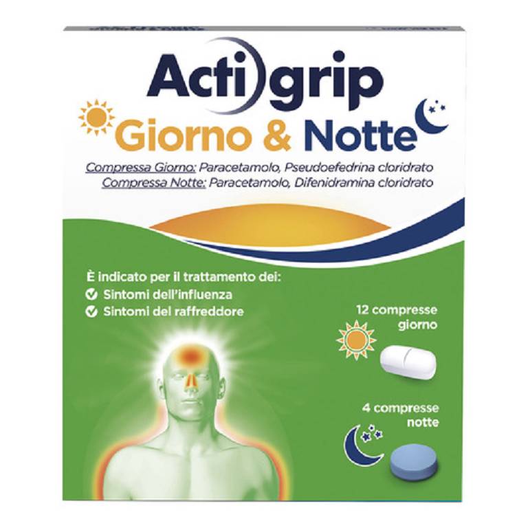 ACTIGRIP GIORNO&NOTTE*12+4CPR