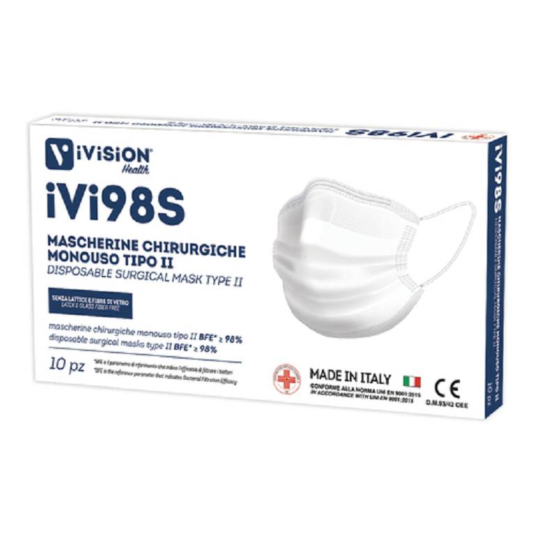 IVI98S MASCHERINA CHIR II 10PZ